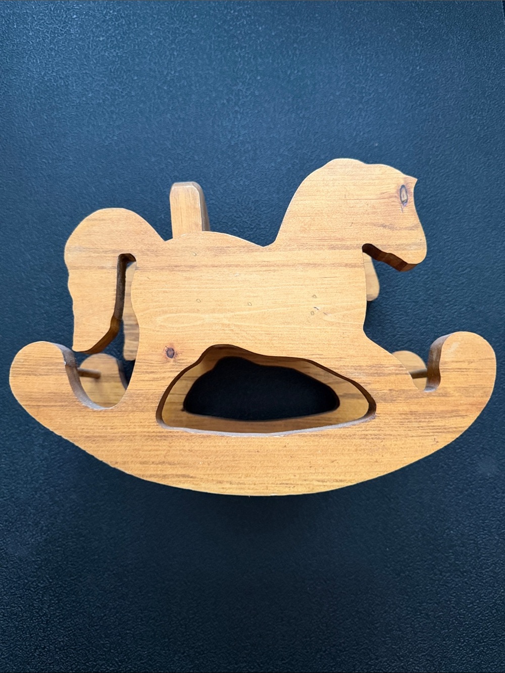 Wooden Rocking Horse  - Natural Wood